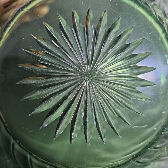 Heisey Moongleam Marcel Wave Swirl Green Bowl Vintage - Picture 4 of 8